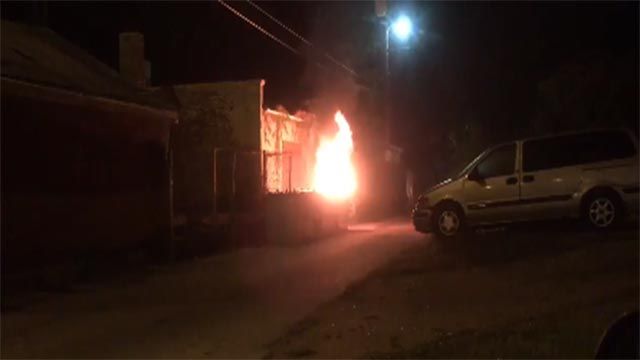 The St. Louis Fire Department tweeted a video of a dumpster fire in the 5100 block of Vernon (Credit: St. Louis Fire Department)