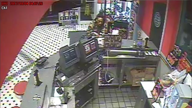 Person of interest sitting at the counter of an Overland Steak 'N Shake (Credit: Overland Police)