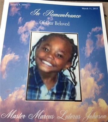 Marcus Johnson Jr.'s funeral pamphlet. (AP Images)