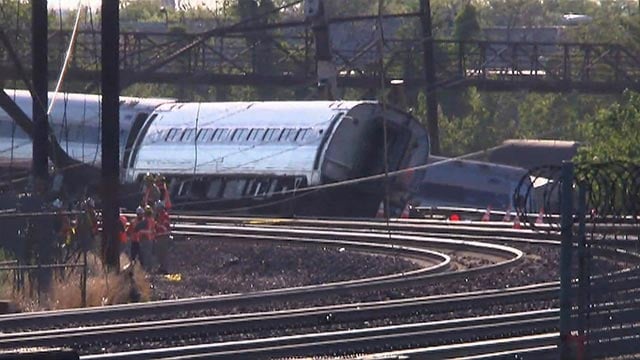 Amtrak train thought to be going twice as fast as it should have.