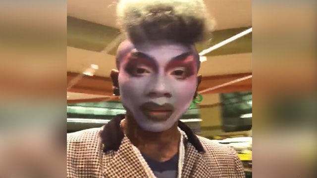 Local drag queen Maxi Glamour was kicked out of south city Schnucks because of his make-up (Credit:KMOV)